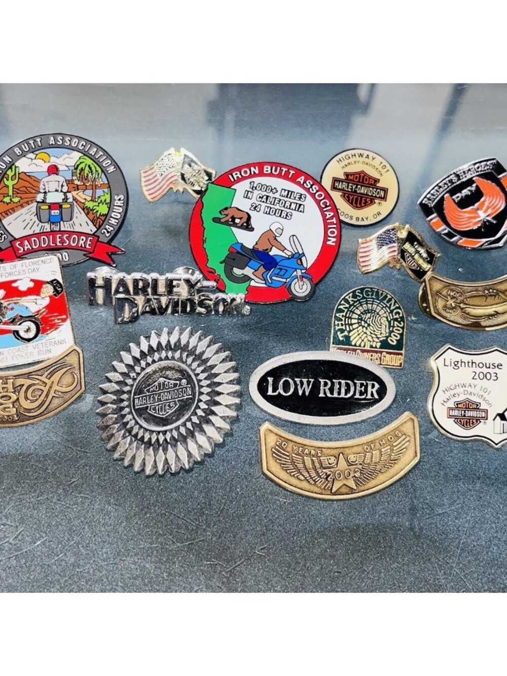 Harley-Davidson Decorative Pin Collection - Black, Silver, Gold